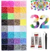 Atacado best-seller transfronteiriço 48 cores 60 cores strass de fundo plano 15 grades 40 grades conjunto de strass de resina strass AB acessórios de decoração para nail art