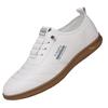 Zapatos Blancos de Verano para Hombre, Zapatillas Versátiles de Suela Blanda Transpirables sin Cordones, Zapatos Casuales de Moda, Zapatos de Negocios para Hombre de Estilo Británico