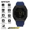 El Reloj Más Vendido de Sanda, Reloj Electrónico Multifuncional con Alarma de Repetición, Esfera Grande, Luminoso, Resistente al Agua, Reloj Deportivo para Jóvenes