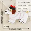 Pegatinas Bordadas Originales de Cachorro de Dibujos Animados Autoadhesivas Hechas para Usar Accesorios para Fundas de Teléfono Móvil DIY Pegatinas de Parche Accesorios para Zapatos y Sombreros Pegatinas de Tela