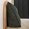 Cojín de Cabecera, Almohada Triangular para Cama, Respaldo Grande, Cojín Lumbar, Ventana Saliente de Sala de Estar, Bolsa Suave para Tatami, Sencillo y Extraíble