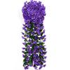 Simulação violeta casamento parede flor de seda varanda decoração flor falsa 18 cabeças hortênsia flores decorativas