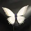 Nova Broche Borboleta de Madrepérola Natural de Luxo Acessível Inlaid com Zircônia Tricolor Joia Personalizada Broche de Inseto para Mulheres