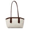 Bolsa Tote Satchel Feminina 2025 Outono Novo Texturizada Retro Grande Capacidade Cor Pura Roupa de Trabalho Simples e Estilosa de Ombro