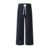 Pantalones casuales relajados de otoño e invierno para hombre, pantalones de pierna ancha, pantalones de punto de pierna recta, pantalones casuales juveniles de otoño e invierno 2026
