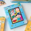 Libro Ilustrado de Rompecabezas Huarongdao Auténtico de Crayon Shin-Chan Página para Colorear Cuaderno Cuaderno Estudiante Libro DIY