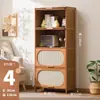 Estante de Canto Multicamadas, Armário de Armazenamento de Chão, Estante para Sala de Estar, Armário de Armazenamento, Armário de Exposição com Armazenamento para Janela de Canto Vintage, Aparador
