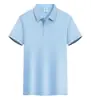 Polo de Manga Corta con Cuello de Solapa de Algodón Fresco Serie Diamante Ropa de Trabajo Casual de Negocios Sencillo Versátil Estampable Bordable