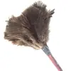 Venda quente espanador médio de 50cm para casa carro sem fiapos pena de avestruz natural limpeza de poeira