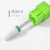 Cabezal de cerámica para manicura transfronterizo de alta calidad tipo bala única herramienta de lima de uñas eléctrica taladro de cabeza de maíz