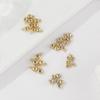 Collar de Perlas en Hilo de Cuentas Redondas de Silicona Chapado en Oro de 18K, Cuentas Fijas Ajustables que Conservan el Color, Accesorios para Joyería DIY, Venta al por Mayor