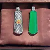 Collar de Plata de Ley S925 con Calcedonia para Mujer, Lleno de Diamantes, Colgante de Jade Hielo Natural, Cadena de Clavícula de Alta Gama