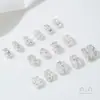 Cuentas Espaciadoras de Zirconia con Forma de Copo de Nieve y Cuentas de Barril con Recubrimiento de Platino de Cobre de Larga Conservación de Color Colgante Passepartout Accesorios de Joyería para Bricolaje