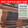 Cpl Zhejiang Puerta Anti-pellizco Jardín de Infancia Puerta de Madera Institución de Formación Escolar Compuesto de Madera Maciza Sin Pintura Aula Interior