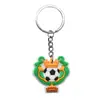 Accesorios de Llavero de Fútbol de Dibujos Animados Transfronterizos Colgante Pequeño Pvc Goma Suave Colgante de Bolsillo En Stock