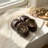 Zapatos de Cuero para Niñas Suela Suave 2026 Primavera/Otoño Nuevos Zapatos Infantiles Bebé Zapatos Negros de Princesa Mocasines para Niñas