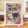 Arte de Collage Estéreo 3D Hecho a Mano con Crayon Shin-Chan con Licencia Oficial para Niños y Estudiantes, Materiales Divertidos de Bricolaje para Exhibición de Escritorio