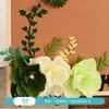Flores de Papel Verde para Jardín de Infancia, Mariposas, Flores de Loto, Hojas de Loto Tema Pizarra Decoración de Pared Pegatinas, Materiales de Decoración Ambiental