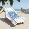 Toalha de Praia Mais Vendida Transfronteiriça, Toalha de Praia de Microfibra Estampada One Piece para Natação à Beira-Mar, Toalha de Banho Esportiva