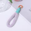 Nuevo cordón minimalista para teléfono móvil, llavero tejido de felpa de color, cordón para teléfono móvil, colgante de taza, venta al por mayor