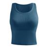 Ropa interior deportiva de yoga informal que combina con todo, chaleco de mujer de una pieza con copa fija, soporte superior push up, se puede usar en exteriores, espalda hermosa en forma de I