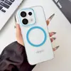 Funda magnética transparente de colores adecuada para OPPO Reno16, lujo 15, gama alta 14Pro, funda de teléfono estilo ins coreano para niñas
