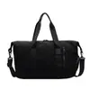 Bolsa de Viagem Curta Cor Sólida de Ombro Único Impermeável Nervurada de Grande Capacidade para Exterior Bolsa Transversal Multifuncional Bolsa de Ombro para o Dia a Dia
