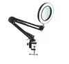 Lámpara de Escritorio Plegable con Lupa para Reparaciones Protección Ocular Lámpara para Leer y Aprender Lámpara LED de Escritorio para Reparaciones Lámpara de Belleza para Uñas y Pestañas