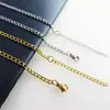Cadena de Acero Inoxidable Chapada en Oro de 18K Cadena NK Cadena Cubana de Acero de Titanio Joyería de Comercio Exterior Europea y Americana Versátil Hip-hop Cadena para Dama