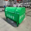 Lixeira Sanitária de Aço Inoxidável 3 Quadrados para Uso Externo Fabricante de Lixeira 4 Quadrados Lixeira Grande para Parque Comunidade Rua
