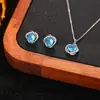 Conjunto de Brincos e Colar Weidni de Luxo Acessível, High-End, Elegante, Moderno e Versátil, Atacado para Mulheres