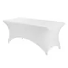 Mantel spandex para cocina de 6 pies aproximadamente 1.8 metros negro lavable resistente a las arrugas elástico rectangular mantel para patio actividades