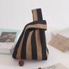 Cor de Contraste Atacado Bolsa de Tricô Bolsa de Pulso Bolsa Tote Bolsa de Mão Bolsa de Tricô Bolsa Feminina Bolsa de Tricô Vazada Tecida Pequena Quadrada