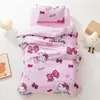 Nuevo juego de ropa de cama auténtico Sanrio Kuromi My Melody para jardín de infantes 2026, edredón de algodón puro y juego de seis piezas