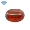 Gema Huagang con forma de huevo, base plana, cara lisa, granate, circón rojo, piedra desnuda, cara de arco ovalada, diamante sintético de imitación, diamante desnudo