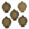 Acessórios de Joia de Liga DIY Pedra do Tempo Base Oval Pulseira Chaveiro Pingente Decorativo C114
