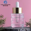 Em Estoque Frasco Conta-Gotas 30ml em Formato de Lua, Frasco de Vidro Transparente para Dispenser de Líquido Essencial, Material de Embalagem para Frasco de Óleo Essencial de Tamanho para Viagem