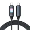 Cable de Datos Hollow Marquee Doble Tipo c 100W Cable de Carga Pd 27W Adecuado para Android Huawei Apple Cable de Carga Rápida