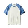 Camiseta Dengjue Masculina Nova Estilo Japonês Combinação de Cores Mangas Raglan Adolescente Marca Tendência Casais Mesmo Estilo Retro Cor Contrastante Manga Curta