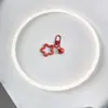 Anel de livro com pingente de chaveiro de estrela de cinco pontas em acrílico estilo coreano, acessório de decoração de conta para boneca DIY
