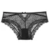 Ropa Interior Suave Cómoda de Lujo Transfronteriza Sexy Encaje Bragas Eróticas para Mujer Huecas con Lazo Transpirables