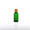 Frasco de Vidro Verde para Óleo Essencial Frasco Refil Tamanho Amostra Frasco de Vidro Pequeno Frasco Cosmético Embalagem Cosmética Refil Portátil