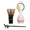 Set de Utensilios de Té de Bambú Morado: Batidor de Té, Set de Matcha, Cepillo para Revolver, Set de Batidor de 100 Púas, Empaque de Caja de Regalo para Batidor de Té, Logo Personalizable