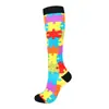 Venta caliente transfronteriza calcetines de compresión para deportes al aire libre hombres y mujeres calcetines de compresión para montar al aire libre medias de fitness leggings de enfermera