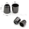 11x10 agujero 5-8mm tamaño cilíndrico recto aleación de zinc forma de campana botón de ajuste metálico hebilla de extremo de cordón venta al por mayor