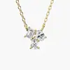 Collar de Zirconia en Forma de Gota Transfronterizo Europeo y Americano Estilo Nuevo Lujo Ligero Sentido de Diseño de Nicho Sentido de Alta Gama Moda Versátil Joyería de Temperamento