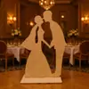 En stock Decoraciones creativas de madera para el día de San Valentín para novios y novias, decoraciones de escritorio, piezas de madera para disparos de bodas