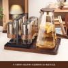 Hervidor de agua de vidrio anti-escaldaduras para sala de estar, apto para el hogar, taza de té, juego de tazas de alta gama, juego de agua, juego de té