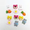 Acessórios de resina diy animal de desenho animado menina bonita cola de creme diy capa de celular joias de beleza material de corda de cabelo patch