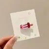 Pinza Lateral Versátil Estilo Ins Nueva Moda Linda Pinza para el Cabello para Mujeres Dulce Sensación de Alta Gama Pinza Recta Yiwu Pequeño Artículo